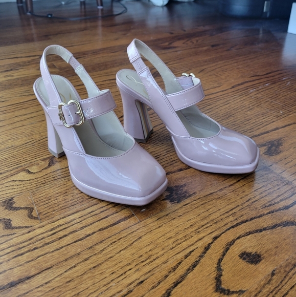 Sam Edelman Mary Jane Slingback Heels Sz 6.5 - Picture 1 of 4
